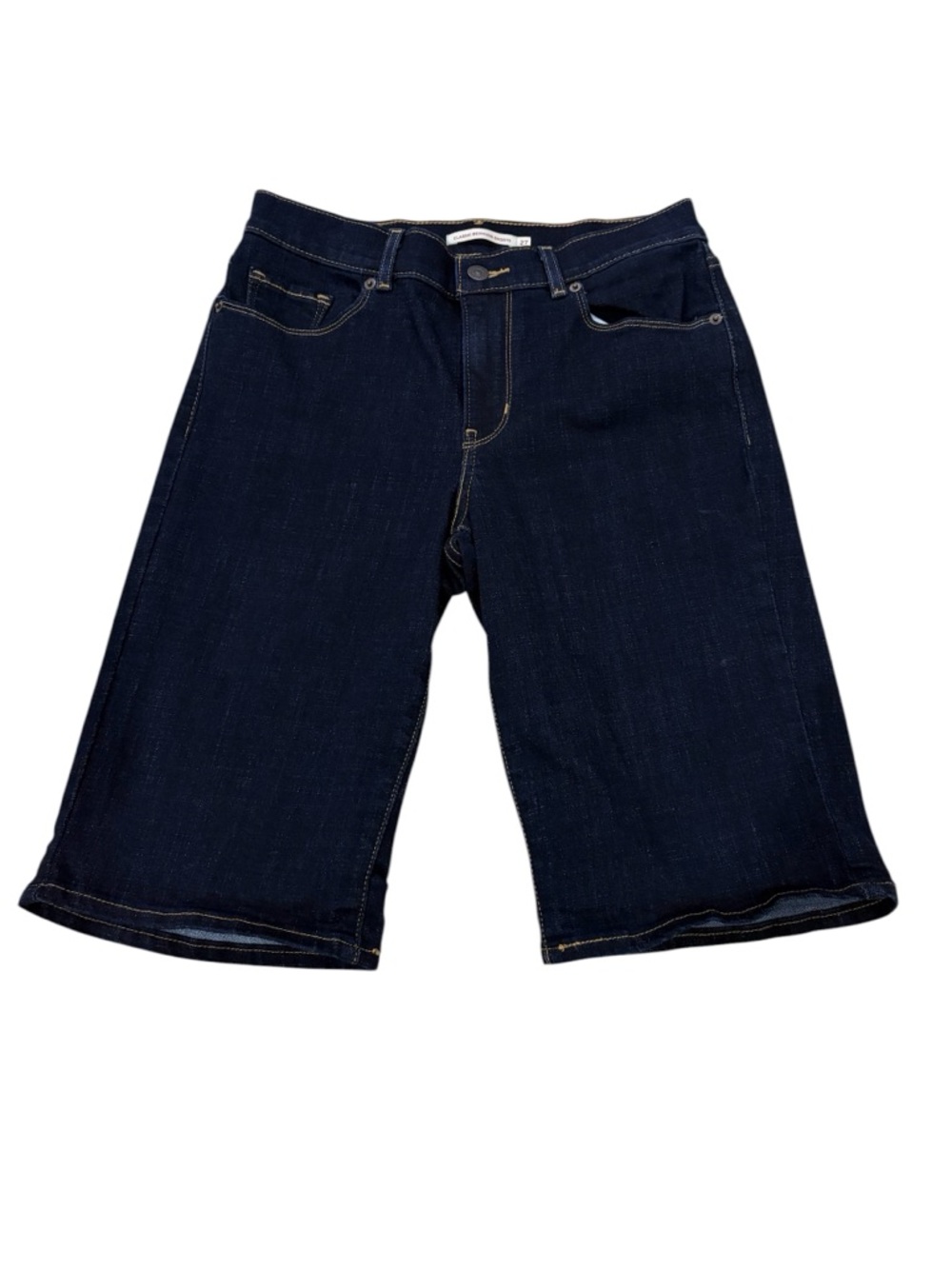 Levi's Dark Blue Denim Bermuda Shorts w27 like new